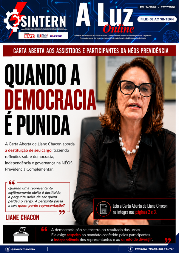Capa de A Luz Online, edição 24/2026