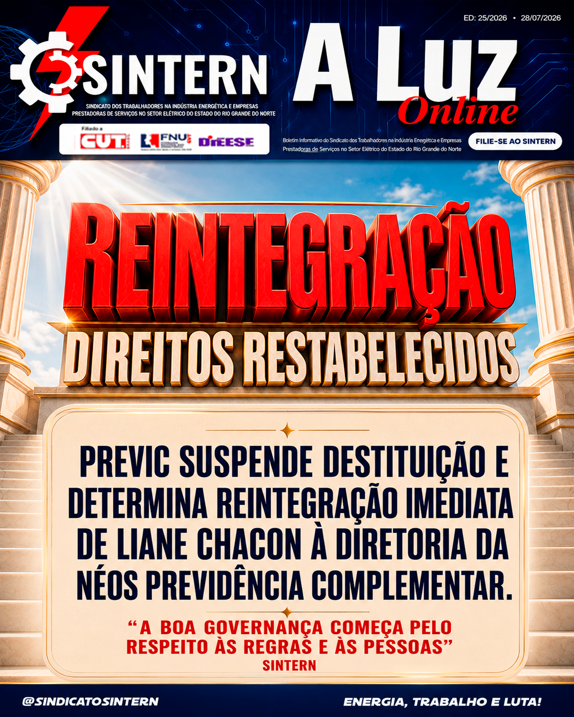 Capa de A Luz Online, edição 25/2026