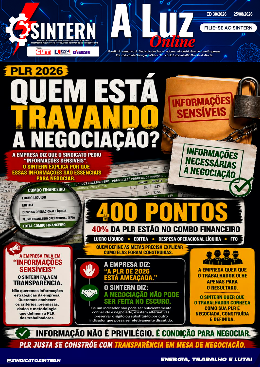 A Luz Online — Edição 30/2026: PLR 2026