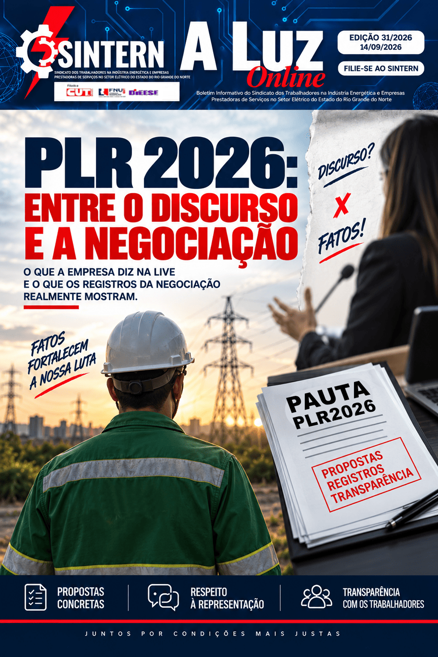 A Luz Online — Edição 31/2026: PLR 2026 — entre o discurso e a negociação